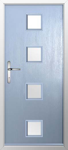 Parma Glazed Solidor Composite Door in Duck Egg Blue
