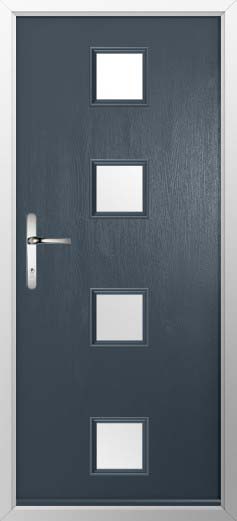 Parma Glazed Solidor Composite Door in Anthracite Grey
