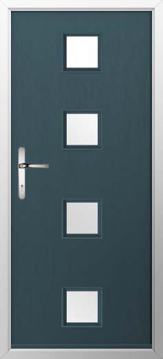 Parma Glazed Solidor Composite Door in Midnight Grey