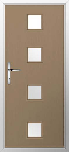 Parma Glazed Solidor Composite Door in Truffle Brown