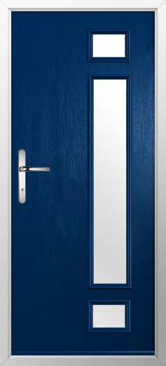 Rimini Glazed Solidor Composite Door in Blue