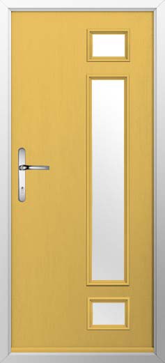 Rimini Glazed Solidor Composite Door in Buttercup Yellow
