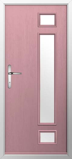 Rimini Glazed Solidor Composite Door in Champagne Blush