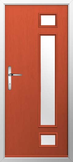 Rimini Glazed Solidor Composite Door in Copper Flame