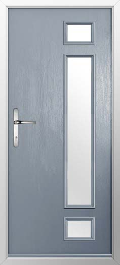 Rimini Glazed Solidor Composite Door in French Grey