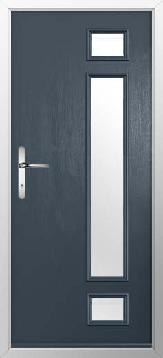 Rimini Glazed Solidor Composite Door in Anthracite Grey