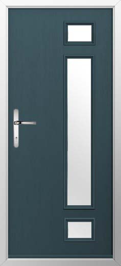 Rimini Glazed Solidor Composite Door in Midnight Grey