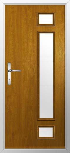 Rimini Glazed Solidor Composite Door in Oak
