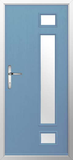 Rimini Glazed Solidor Composite Door in Pottery Blue