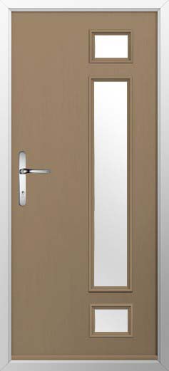 Rimini Glazed Solidor Composite Door in Truffle Brown