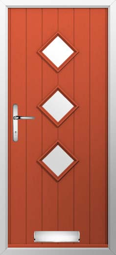Roma Glazed Solidor Composite Door in Copper Flame