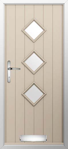 Roma Glazed Solidor Composite Door in Cream