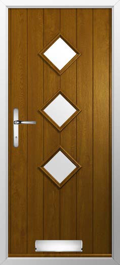 Roma Glazed Solidor Composite Door in Oak