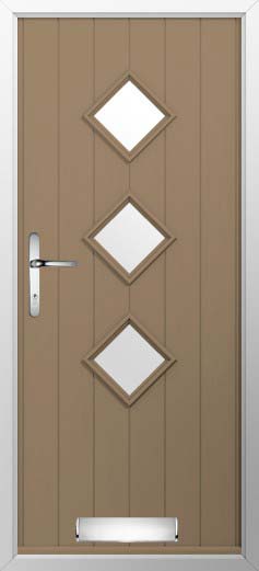 Roma Glazed Solidor Composite Door in Truffle Brown