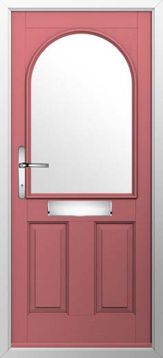 Stafford 1 Glazed Solidor Composite Door in Antique Rose