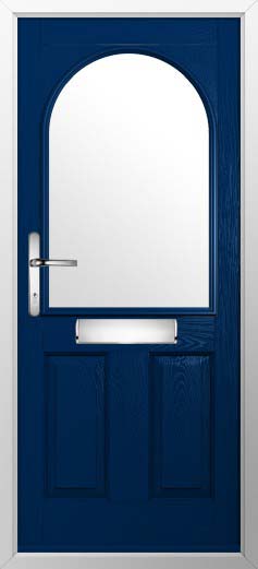Stafford 1 Glazed Solidor Composite Door in Blue