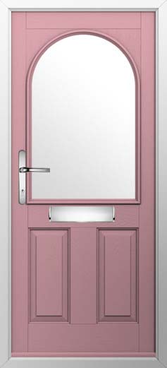 Stafford 1 Glazed Solidor Composite Door in Champagne Blush
