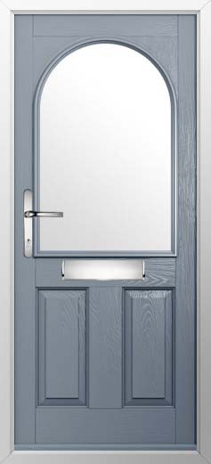 Stafford 1 Glazed Solidor Composite Door in French Grey
