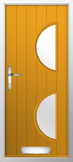 Siena Glazed Solidor Composite Door in Amber Gold