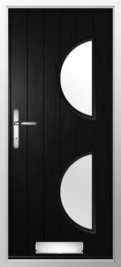 Siena Glazed Solidor Composite Door in Black