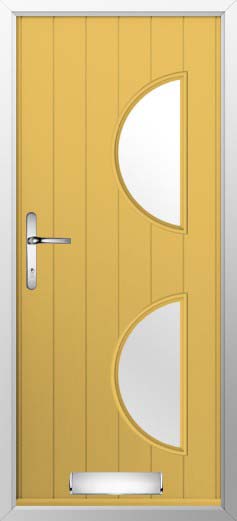 Siena Glazed Solidor Composite Door in Buttercup Yellow