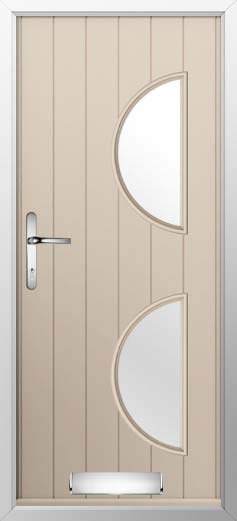 Siena Glazed Solidor Composite Door in Cream