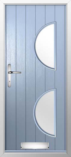 Siena Glazed Solidor Composite Door in Duck Egg Blue