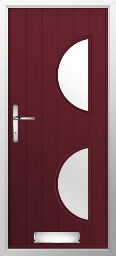 Siena Glazed Solidor Composite Door in Deep Merlot