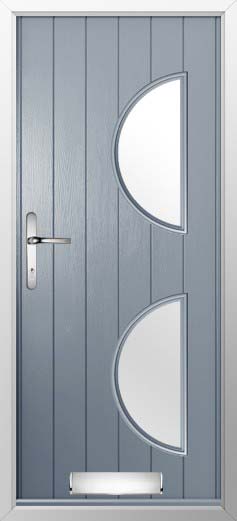 Siena Glazed Solidor Composite Door in French Grey
