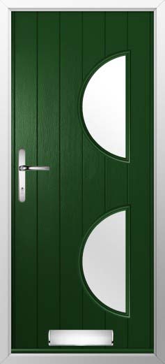 Siena Glazed Solidor Composite Door in Green