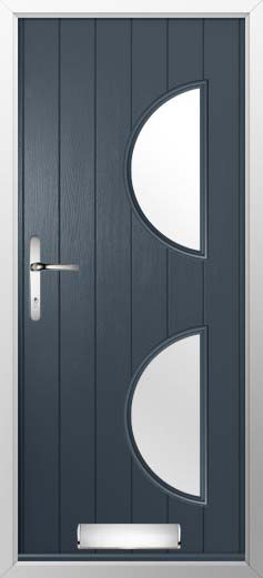 Siena Glazed Solidor Composite Door in Anthracite Grey