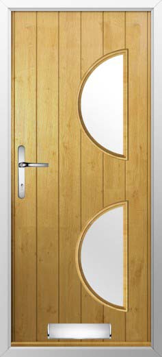 Siena Glazed Solidor Composite Door in Irish Oak
