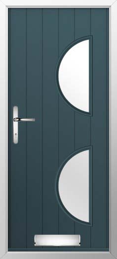 Siena Glazed Solidor Composite Door in Midnight Grey
