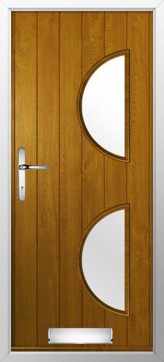 Siena Glazed Solidor Composite Door in Oak