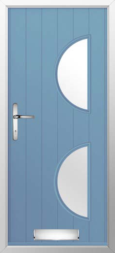 Siena Glazed Solidor Composite Door in Pottery Blue