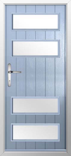 Sorrento Glazed Solidor Composite Door in Duck Egg Blue