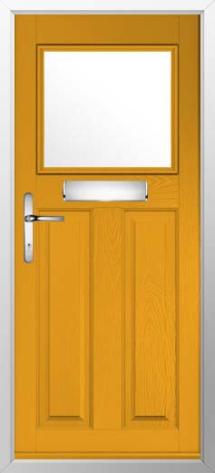 Sterling Glazed Solidor Composite Door in Amber Gold