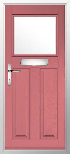 Sterling Glazed Solidor Composite Door in Antique Rose