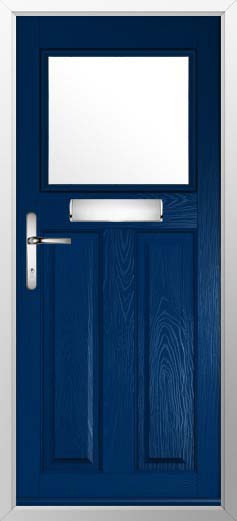 Sterling Glazed Solidor Composite Door in Blue