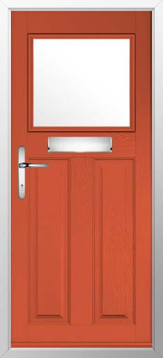 Sterling Glazed Solidor Composite Door in Copper Flame
