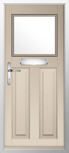 Sterling Glazed Solidor Composite Door in Cream