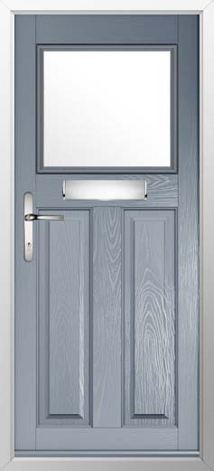 Sterling Glazed Solidor Composite Door in French Grey