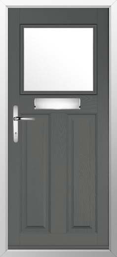 Sterling Glazed Solidor Composite Door in Granite Grey