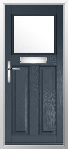 Sterling Glazed Solidor Composite Door in Anthracite Grey