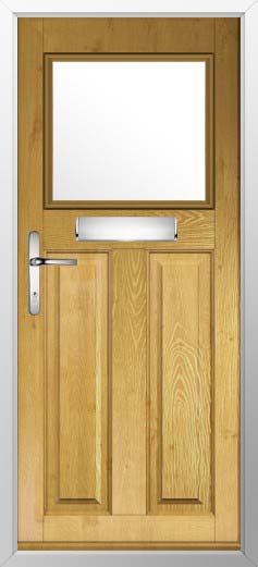 Sterling Glazed Solidor Composite Door in Irish Oak
