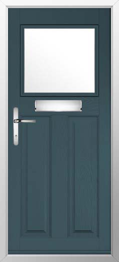 Sterling Glazed Solidor Composite Door in Midnight Grey