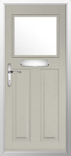 Sterling Glazed Solidor Composite Door in Pebble Grey