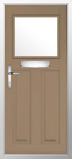 Sterling Glazed Solidor Composite Door in Truffle Brown