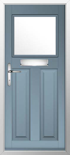 Sterling Glazed Solidor Composite Door in Twilight Grey
