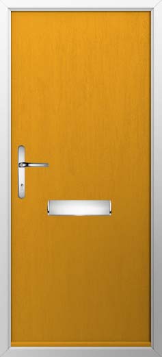 Thornbury Solid Solidor Composite Door in Amber Gold